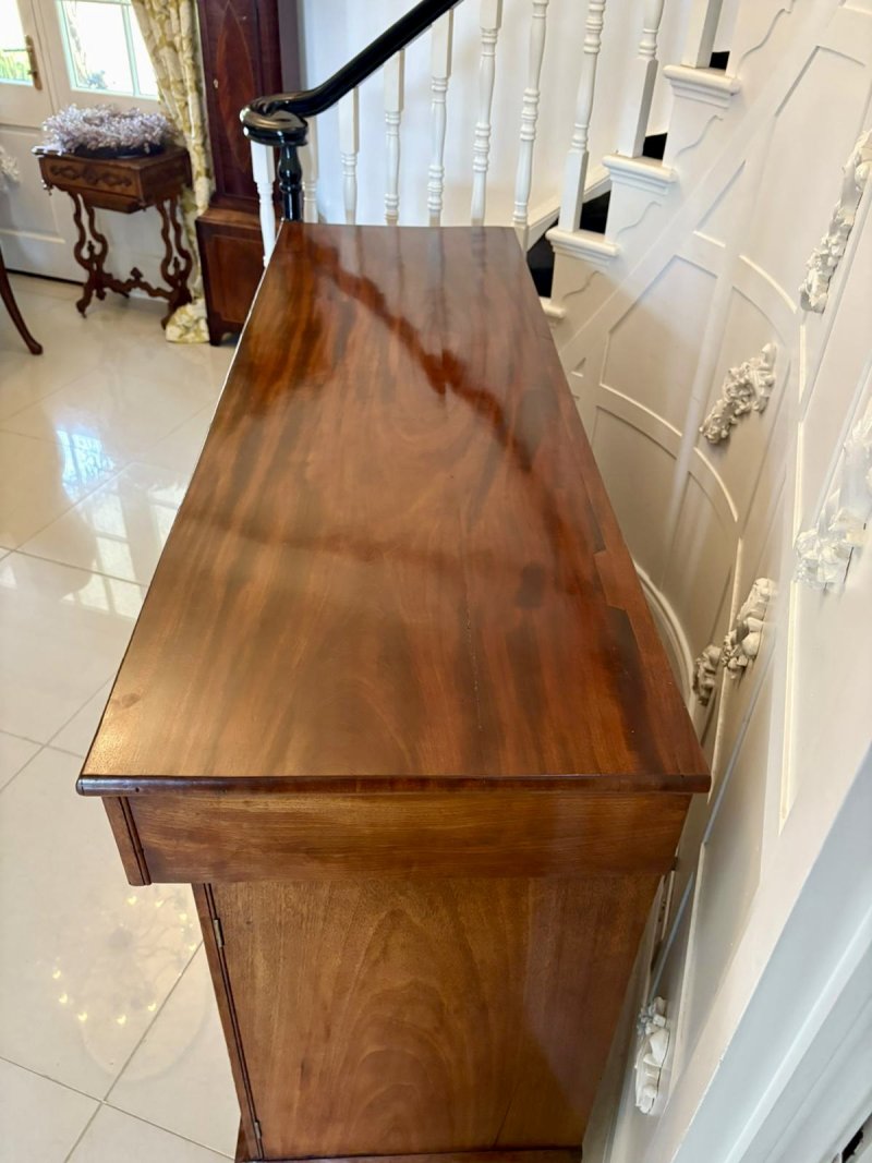 Antique Victorian Outstanding Quality Figured Mahogany Sideboard - Image 10